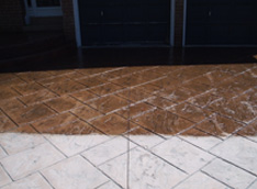 Patterned concrete sealing in Mississauga